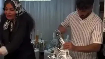 محسن کیایی، محسن شریفیان و دخترش لیانا مهمان خانه لاکچری حسین ماهینی به صرف ماهی جنوبی دستپخت خواهر ماهینی | اینو به مُرده بدی زنده میشه