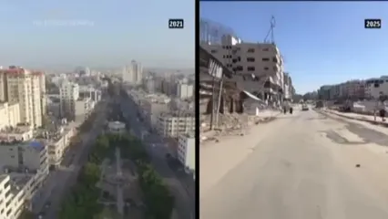 تصاویر آخرالزمانی از ویرانی غزه بعد از جنگ ۷ اکتبر را ببینید