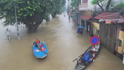 ببینید؛ یک شهر در ویتنام غرق شد!