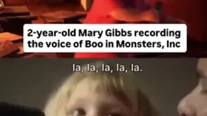 فیلم پشت صحنه مراحل صداگذاری شخصیت بو در انیمیشن کارخانه هیولا ها