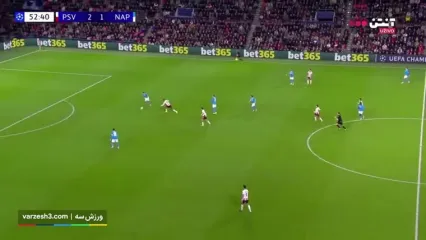 خلاصه بازی آیندهوون مقابل ناپولی را ببینید