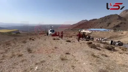 اولین تصاویر حادثه مرگبار واژگونی اتوبوس در جاده فیروزکوه / 24 تن کشته و مجروح شدند
