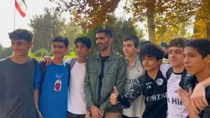 حضور عارف غلامی و محمد انصاری در جمع کودکان کار