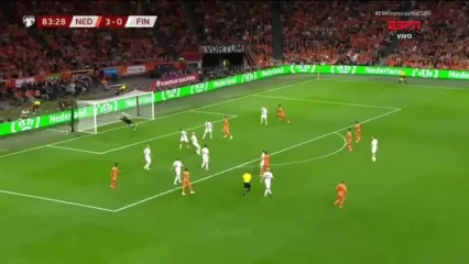 ویدیو: گل چهارم هلند به فنلاند توسط گاکپو