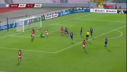 ویدیو: گل سوم هلند به مالت توسط تیجانی ریندرز