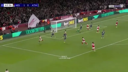 ویدیو: گل دوم آرسنال به اتلتیکومادرید توسط گابریل مارتینلی