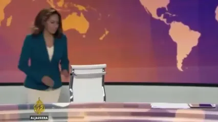 حضور موش در طول پخش زنده تلویزیونی شبکه الجزیره در لندن / مجری ترسید و پخش زنده قطع شد