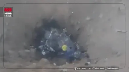 اولین تصویر از محل سقوط بالگرد هلال احمر در اشترانکوه