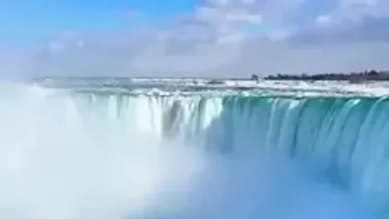 فیلمی از شکوه عظیم و زیبایی خیره‌ کننده آبشار نیاگارا