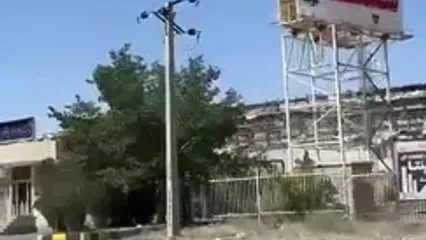 لحظه حملات اسرائیل به مجموعه سپنتا در مرند توسط