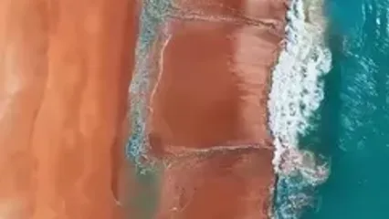 ساحل زیبای دریای مکران در سیستان و بلوچستان