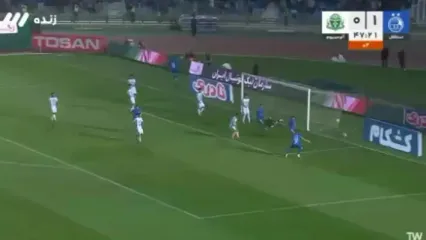 گل دوم استقلال به آلومینیوم توسط الحدادی