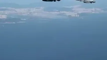 فیلمی از اسکورت هواپیمای ترامپ توسط جنگنده‌های اف ۱۶