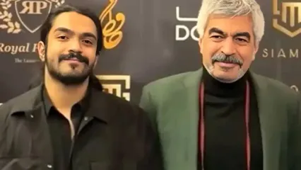 یک قاب مشترک پس از ۱۴ سال از سروش صحت و پسرش