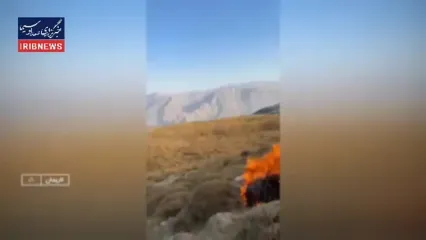 ۸ هکتار از پوشش گیاهی دامنه قله دماوند در آتش سوخت