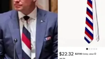 وزیر جنگ آمریکا با «کراوات روسی»