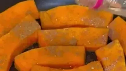 دسر کدو حلوایی، شیرین و لطیف با عطر دل‌انگیز دارچین