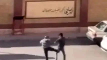 ویدئو ناراحت‌کننده از برخورد با یک دانش‌آموز در پرند