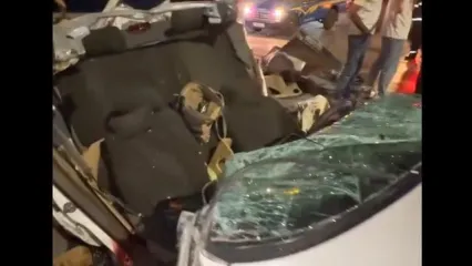 برخورد مرگبار پژو پارس با یک دستگاه تریلی!