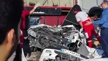 مرگ همزمان و تلخ 4 پزشک و ماما در فسا + اسامی و فیلم صحنه مرگ