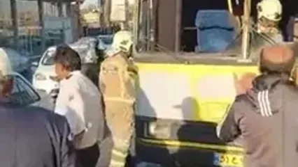 آمار مصدومین تصادف ۲ اتوبوس در جاده مخصوص کرج به ۲۶ نفر رسید