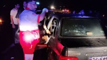 برخورد دو خودروی پراید ۱۰ مصدوم برجای گذاشت