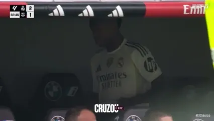 ویدیو: عصبانیت شدید وینیسیوس جونیور پس از تعویض