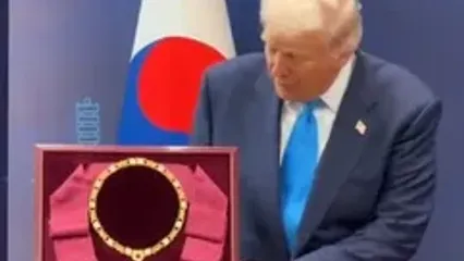 ذوق ترامپ، از دریافت بالاترین نشان طلایی غیرنظامی کره جنوبی