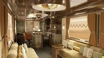 رونمایی از لوکس‌ترین قطار خاورمیانه در عربستان