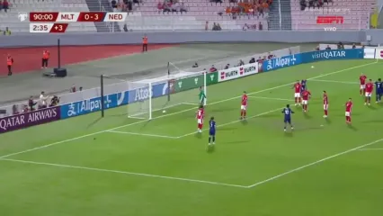 ویدیو: گل چهارم هلند به مالت توسط ممفیس دپای