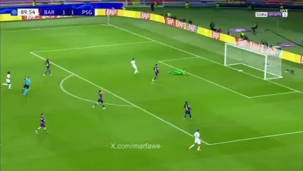 گل دوم پاری سن ژرمن به بارسلونا توسط گونچالو راموس