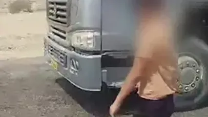 پسر 14 ساله راننده کامیون حامل گاز مایع بود! / توقیف در هرمزگان