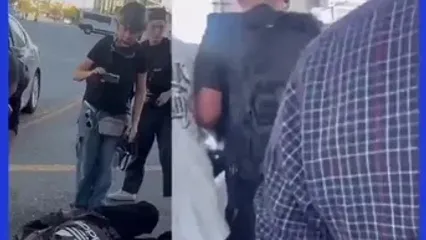 لحظه هولناک زیرگرفتن جوان معترض مقابل دوربین ها