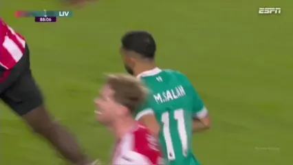 ویدیو: گل دوم لیورپول به برنتفورد توسط محمد صلاح