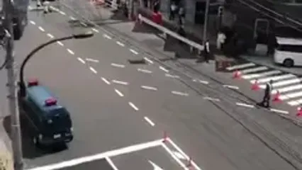 نحوه اسکورت ترامپ در خیابان‌های کوالالامپور