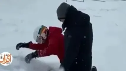 آواز شاد؛ تبریک تولد رایان شجریان برای تولد برادرش همایون شجریان کلشو کرد تو برف