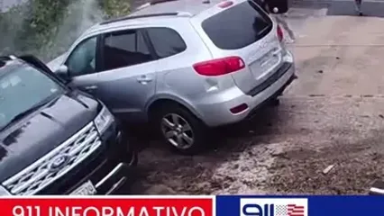 ببینید؛ لحظه وقوع تصادف شدید سانتافه حین فرار سارقین!