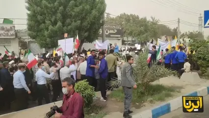 مراسم راهپیمایی ۱۳ آبان در بندرعباس
