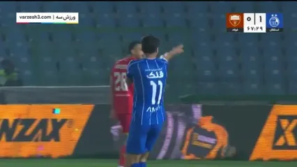 خلاصه بازی استقلال 1 - فولاد 0