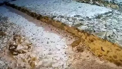 اولین بارش برف پاییزی در ارتفاعات قم