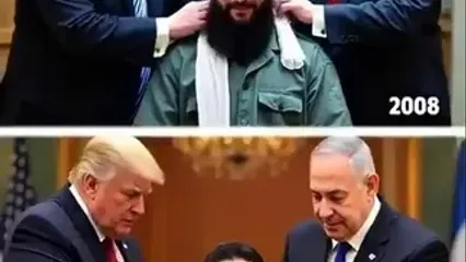 ویدیوی پربازدید هوش مصنوعی از حضور جولانی در کاخ سفید