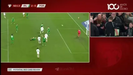 ویدیو: اخراج کریستیانو رونالدو در دیدار پرتغال و ایرلند