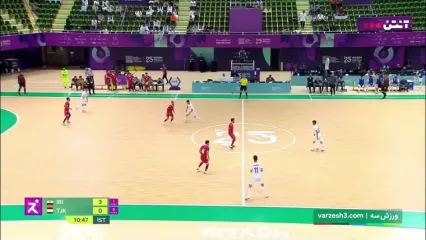 خلاصه فوتسال ایران 4 - تاجیکستان 1