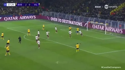 ویدیو: گل سوم دورتموند به ویارئال توسط آدیمی