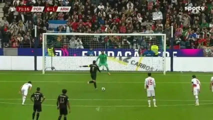 ویدیو: گل هفتم پرتغال به ارمنستان توسط برونو فرناندز