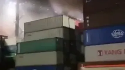 انفجار در بندر اصلی آمریکا