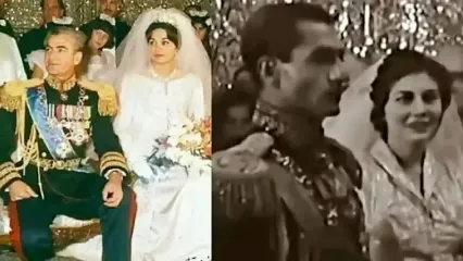 فیلم عروسی / ثریا زن دوم شاه درباره شب عروسی‌اش؛ شاه مرتب دستم را میفشرد و در گوشم حرف میزد ...خوابم می آمد اما ... / مردان سفید مو وقتی کنار شاه بودم ....