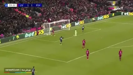 خلاصه بازی لیورپول ۱ - آیندهوون ۴