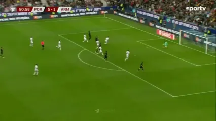 ویدیو: گل ششم پرتغال به ارمنستان توسط برونو فرناندز