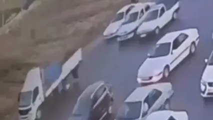 فیلم سرقت گردنبند در صحنه «تصادف ساختگی» در اسلامشهر